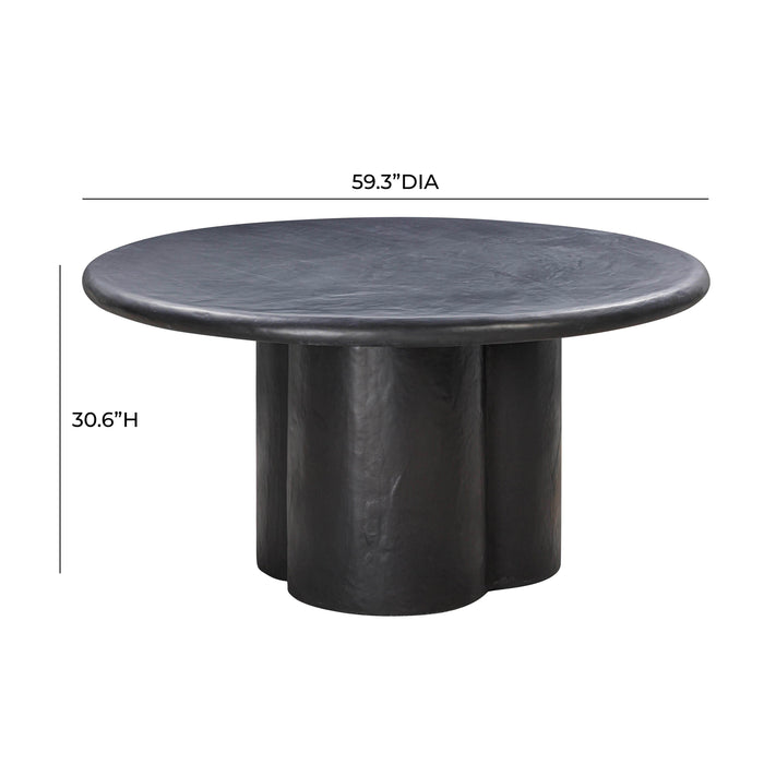 Elika - Faux Plaster Round Dining Table