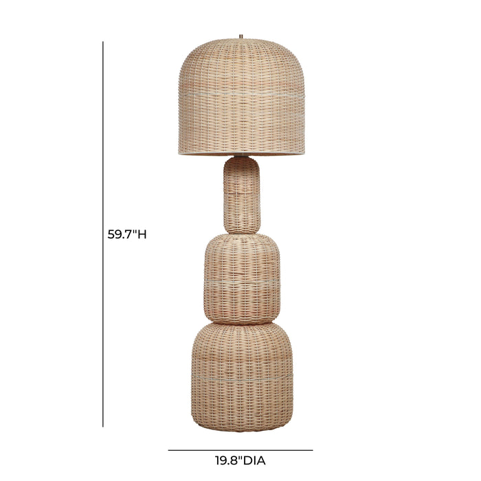 Kootu - Rattan Floor Lamp - Natural