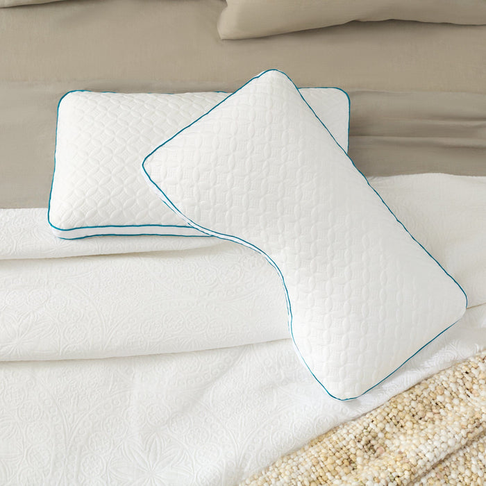 Malouf - Shoulder Cutout Foam & Fiber Pillow With PE Cover