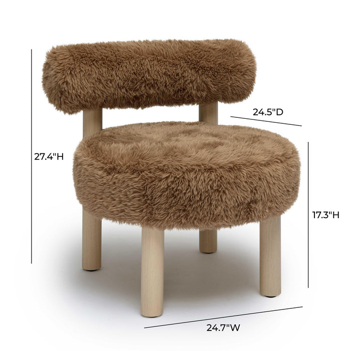 Carmel - Vegan Shearling Accent Chair