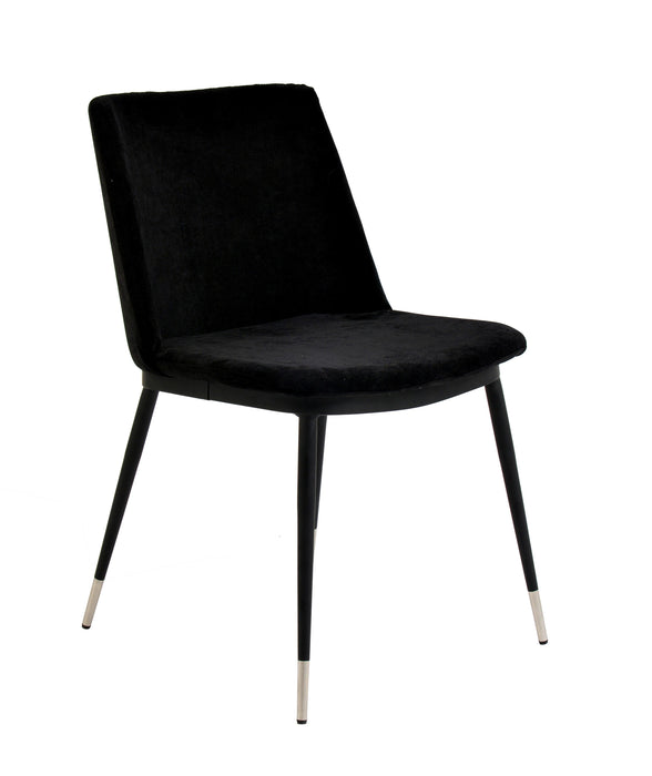 Evora - Velvet Chair With Gold Legs (Set of 2)