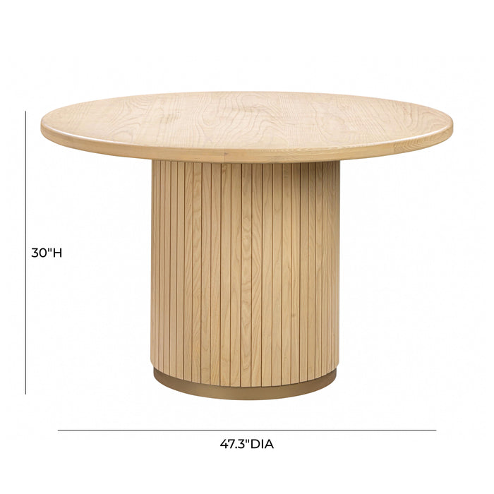 Chelsea Natural Oak Wood Round Dining Table