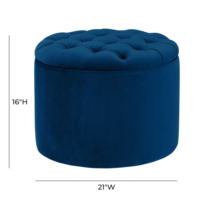 Queen - Velvet Storage Ottoman