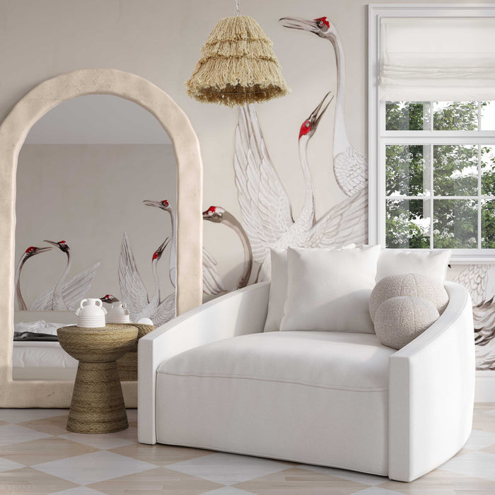 Hanim Cream Linen Daybed