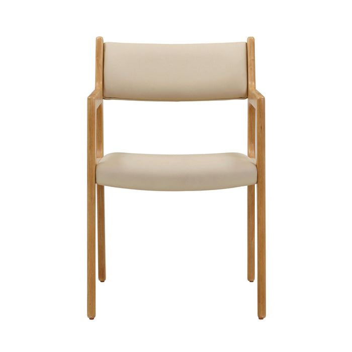 Ari Cream Performance Vegan Leather Dining Chair - Set of 2