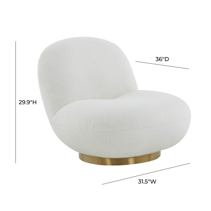 Emily - Velvet Swivel Chair