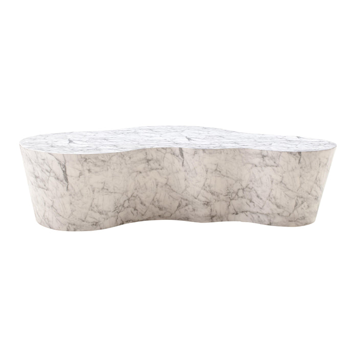 Slab - Marble Coffee Table - Pearl Silver