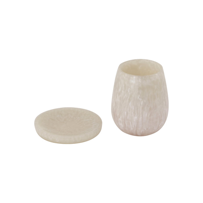 Rounded - Swirl Resin Kiddush Cup