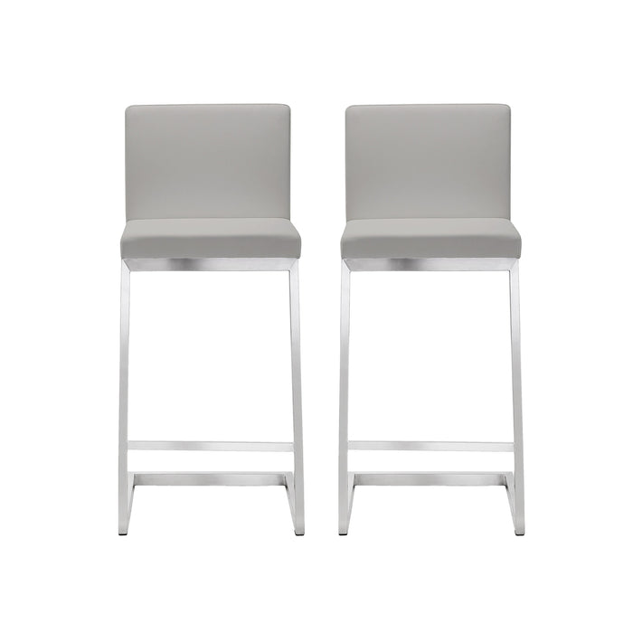 Parma - Stainless Steel Counter Stool (Set of 2)