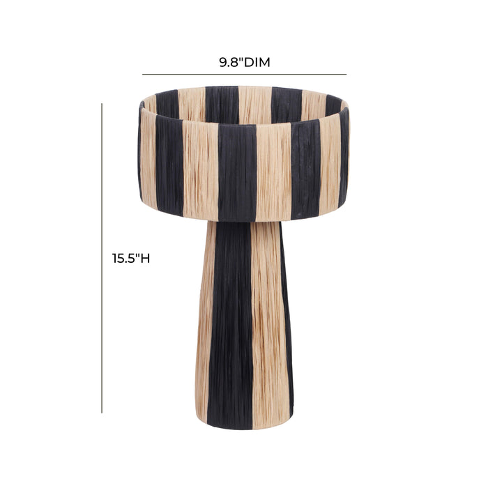 Shelby Raffia Two-Tone Table Lamp