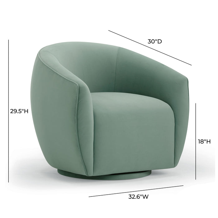 Jordan - Velvet Swivel Chair