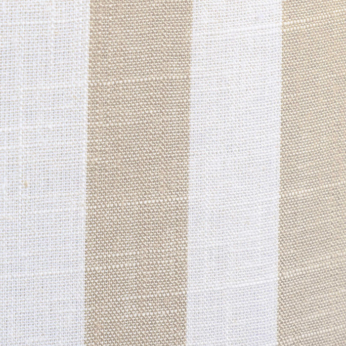 Dex - Striped Linen Ottoman