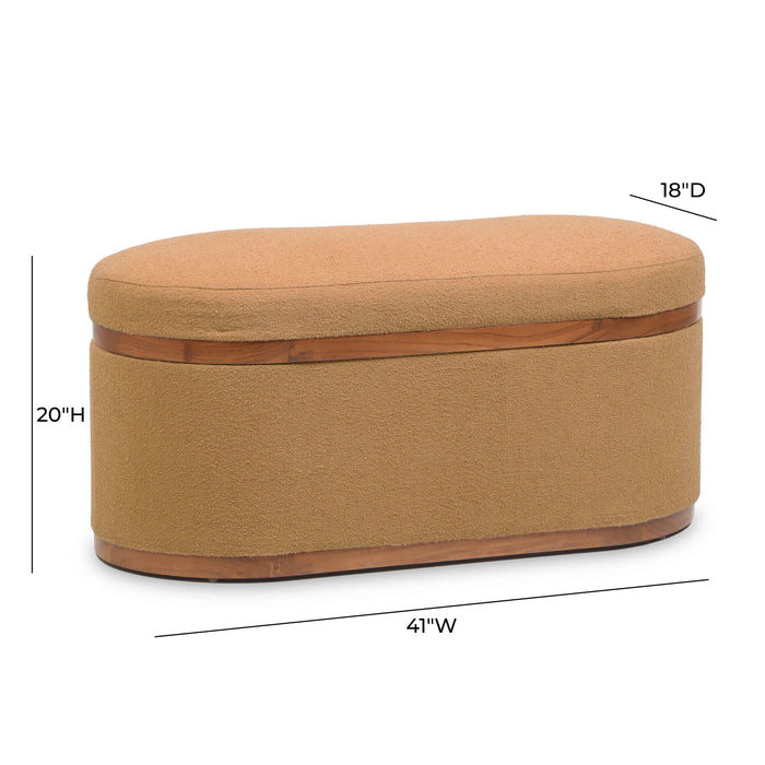 Olivier - Boucle Oval Storage Ottoman