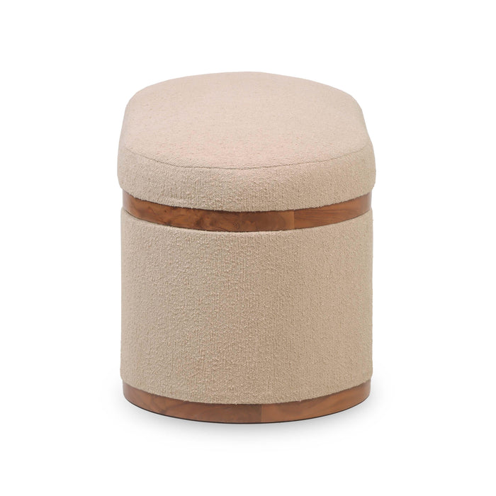 Olivier - Boucle Oval Storage Ottoman