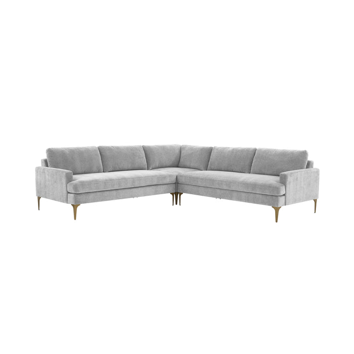 Serena - Velvet L-Sectional