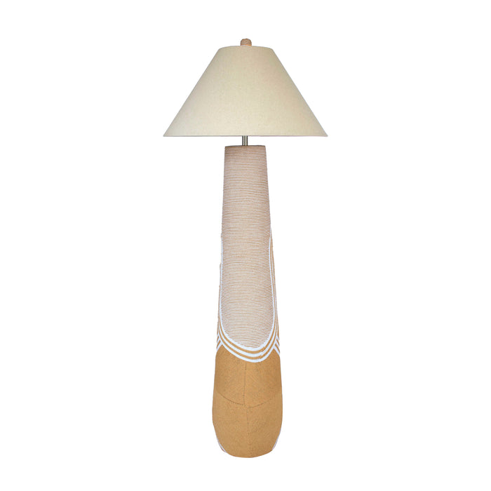 Harlee Natural Woven Floor Lamp