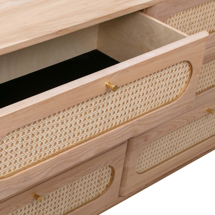 Carmen Cane 6 Drawer Dresser