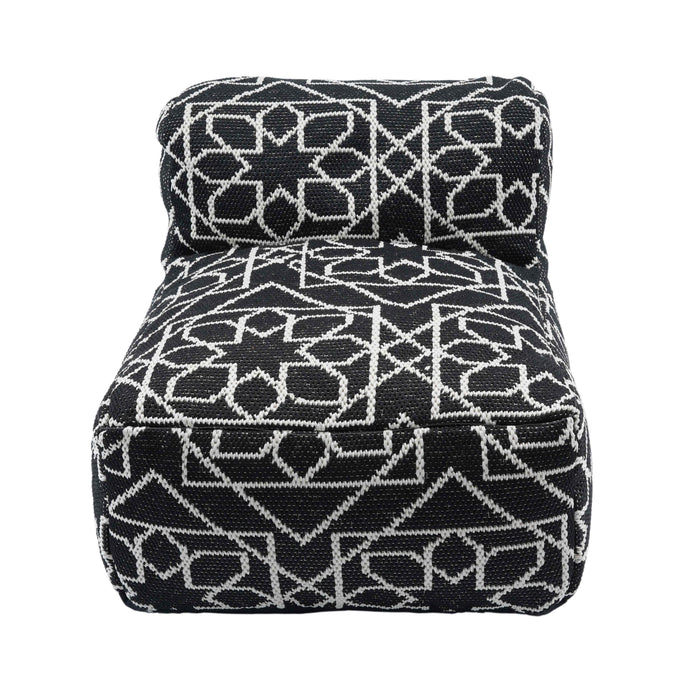 Chiara - Outdoor Accent Pouf - Black