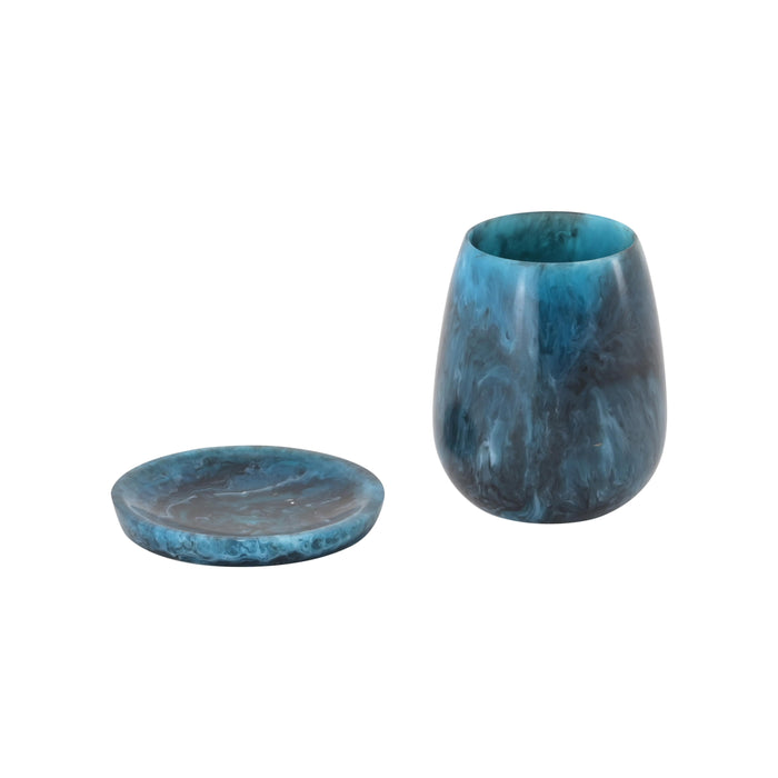 Rounded - Swirl Resin Kiddush Cup