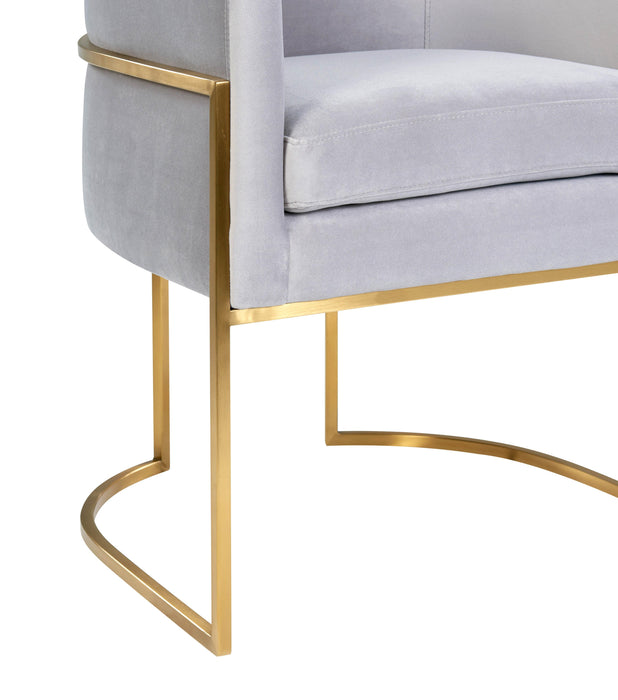 Giselle - Velvet Dining Chair Gold Leg