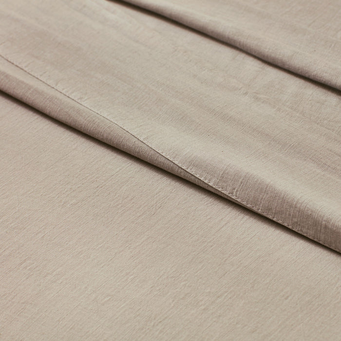 Linen-Weave Cotton King Sheet Set - Sand