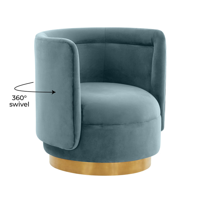 Remy - Velvet Swivel Chair