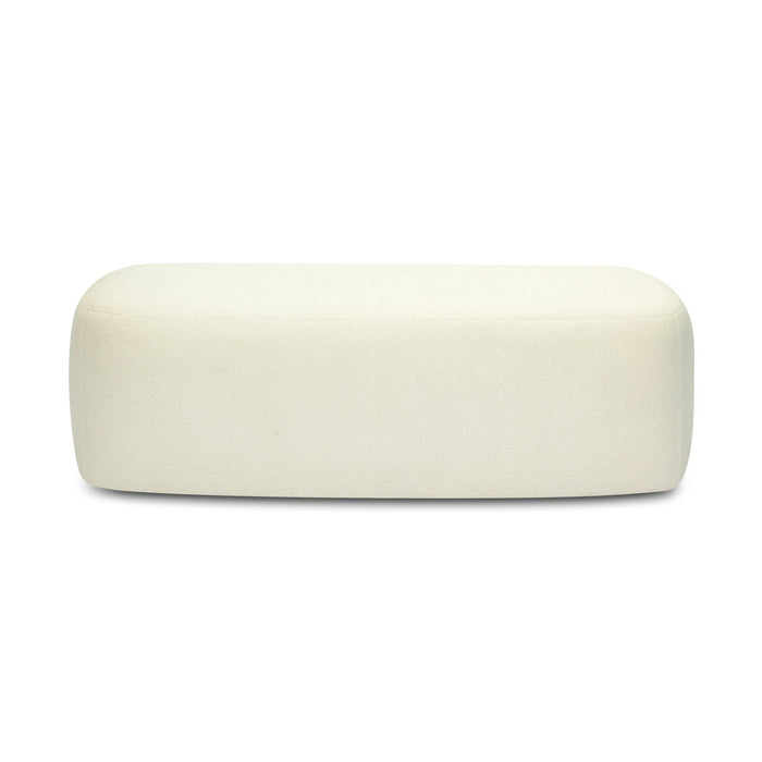 Graceland - Faux Mohair Bench - Cream