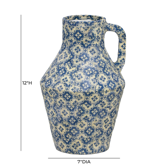 Cotton Mache - Tile Vase - Lisbon