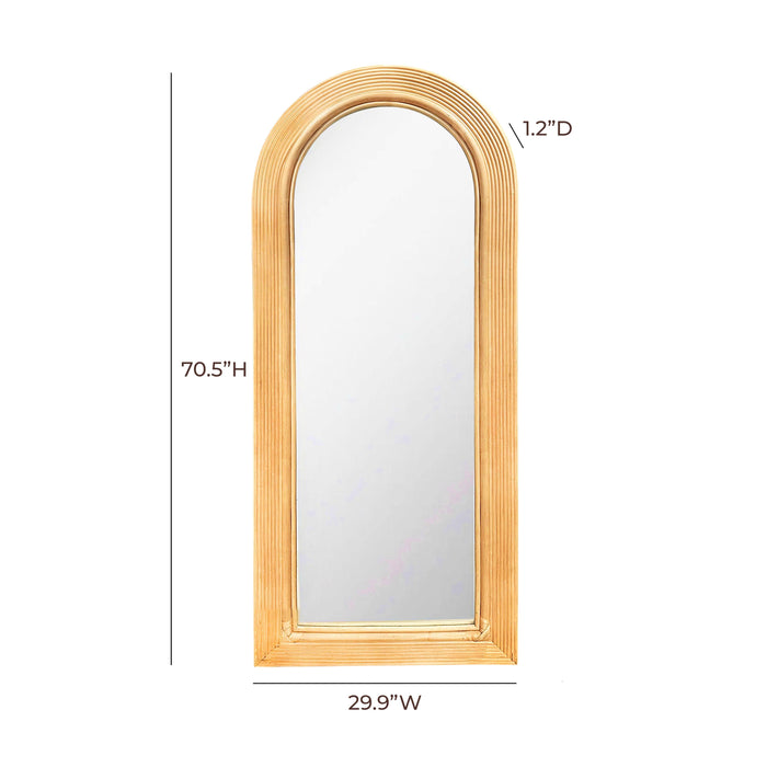 Tanya - Rattan 70" Floor Mirror