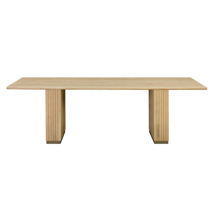 Chelsea Natural Oak Wood Rectangular Dining Table