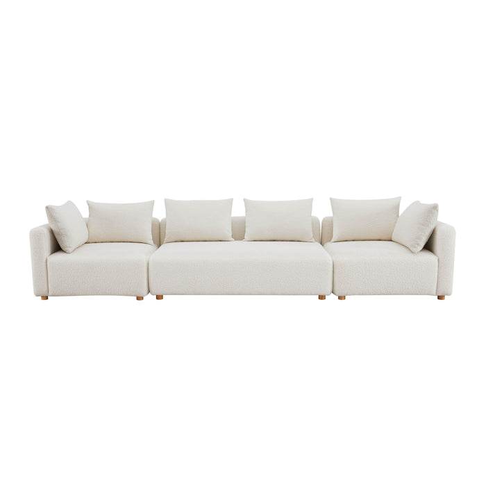 Hangover - Boucle 145" Long Sofa - Cream