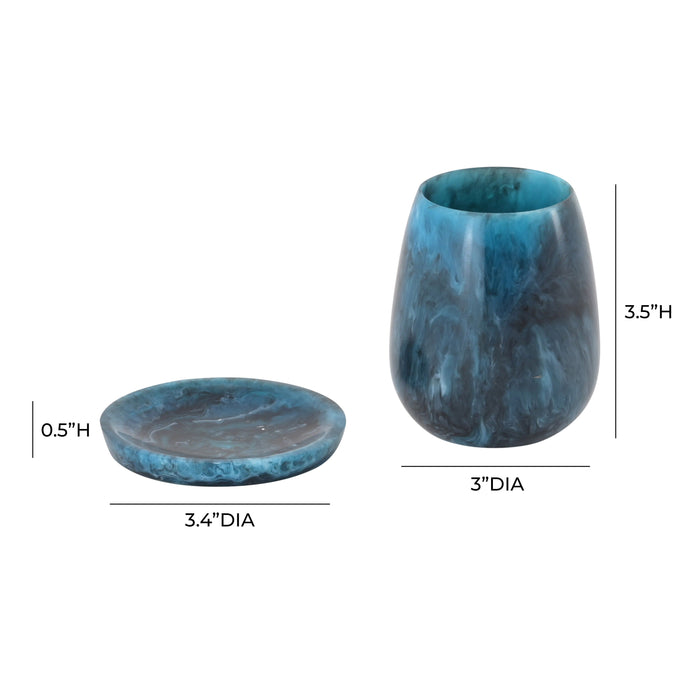 Rounded - Swirl Resin Kiddush Cup