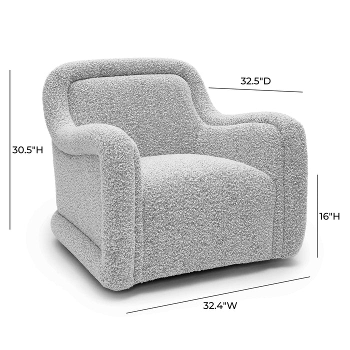 Charli - Boucle Swivel Chair