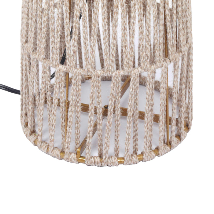 Beam Cream Natural Jute Floor Lamp