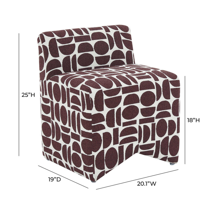 Pippa - Geometric Jacquard Weave Stool