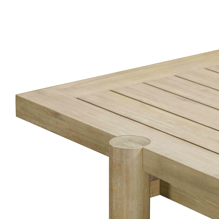 Gata Light Teak Outdoor Rectangular Dining Table