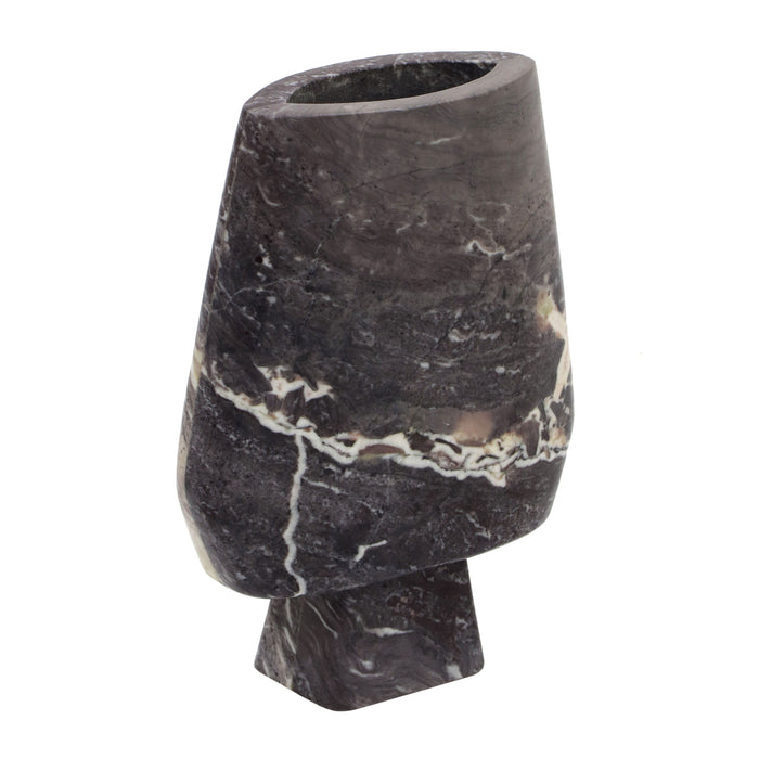 Samma Grey Marble Vase - Large