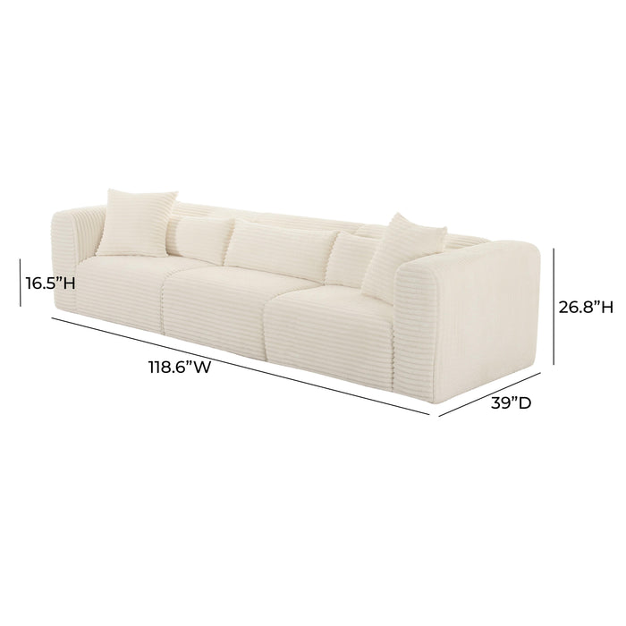 Tarra - Fluffy Oversized Corduroy Modular Sofa