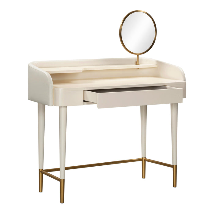 Penelope - Vegan Leather Wrapped Vanity Desk