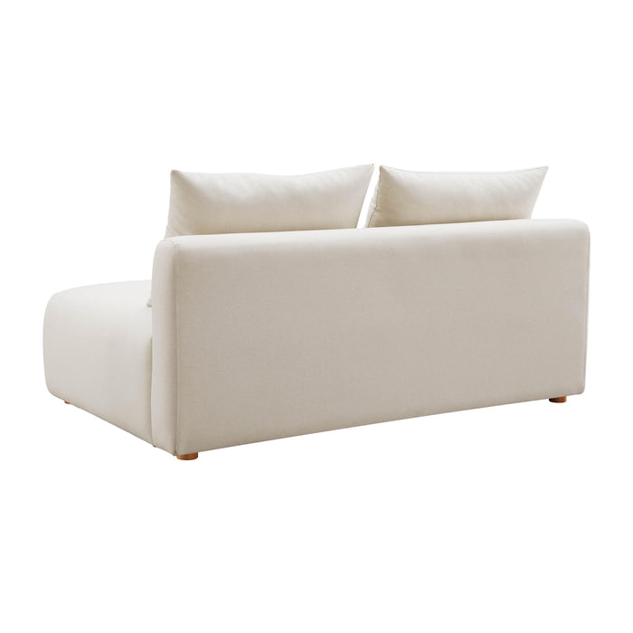 Hangover - Linen Modular Loveseat - Cream