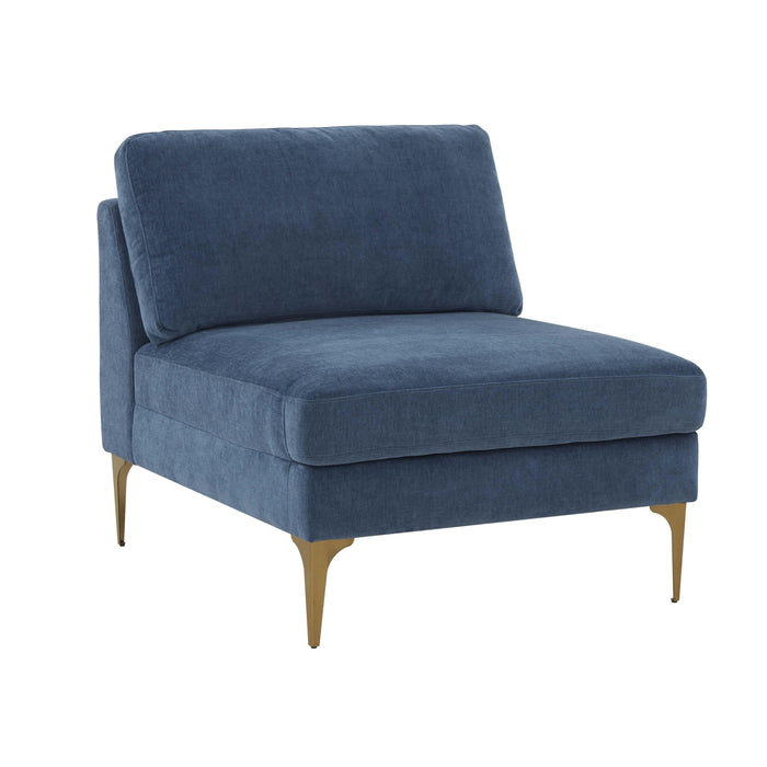 Serena - Velvet Armless Chair