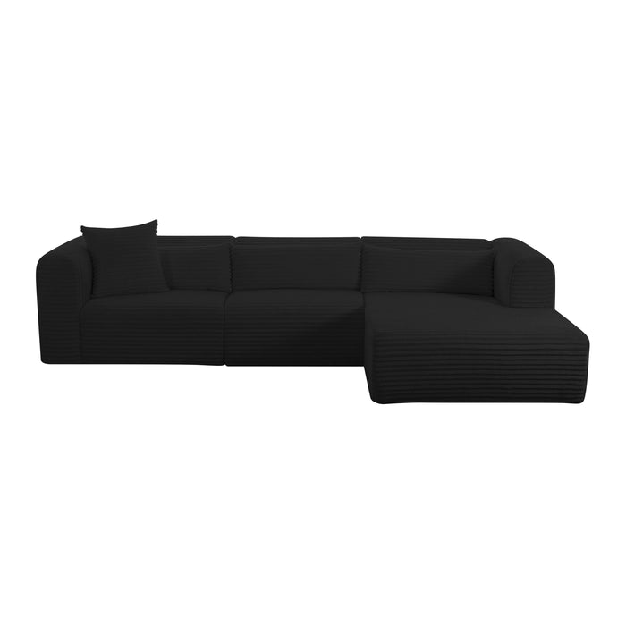 Tarra - Fluffy Oversized Corduroy Modular Sectional