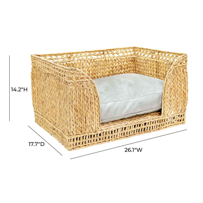 Milou Natural Rattan Small Pet Bed