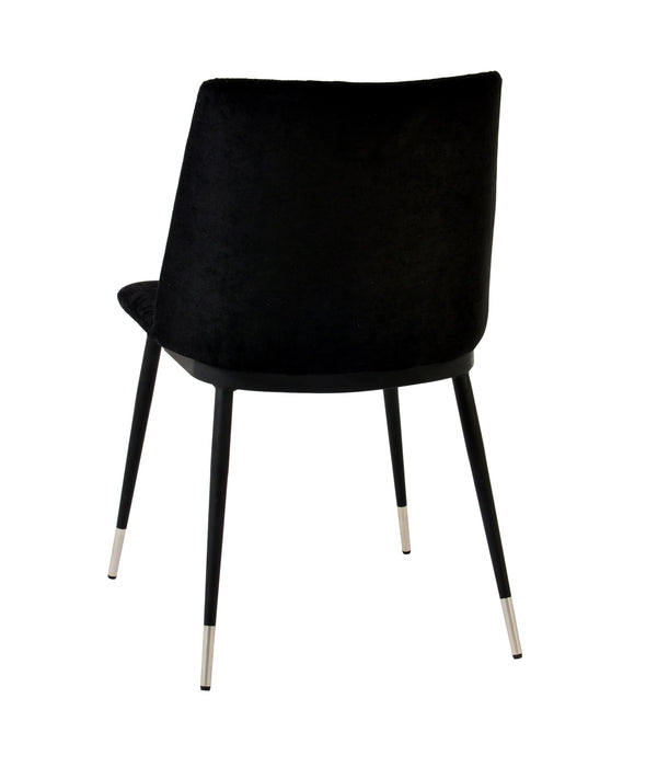 Evora - Velvet Chair With Gold Legs (Set of 2)