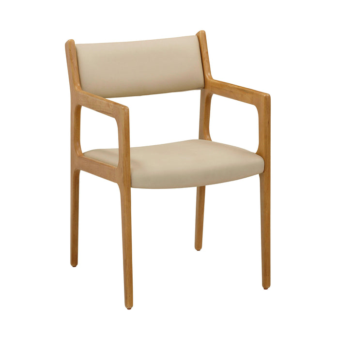 Ari Cream Performance Vegan Leather Dining Chair - Set of 2