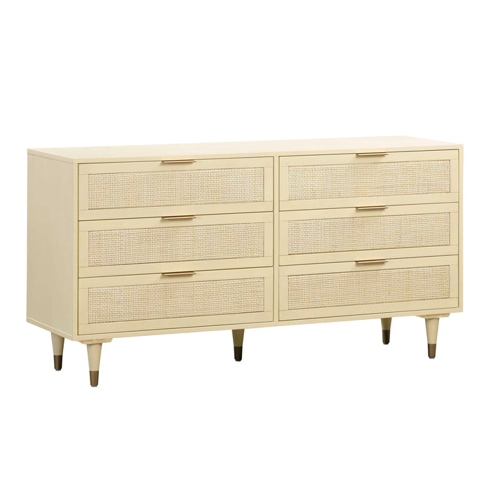 Sierra Buttermilk 6 Drawer Dresser