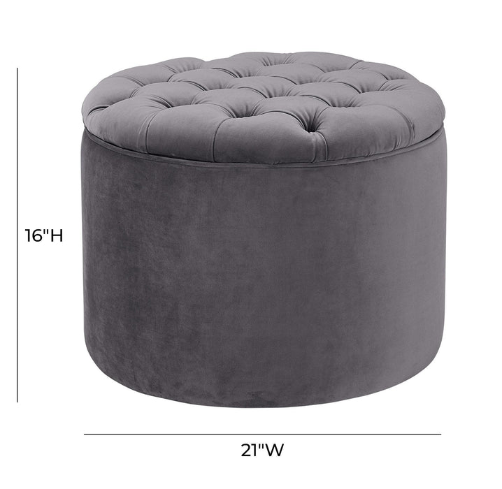 Queen - Velvet Storage Ottoman