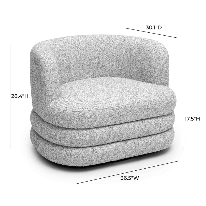 Astor Light Grey Swivel Hotel Lounge Chair