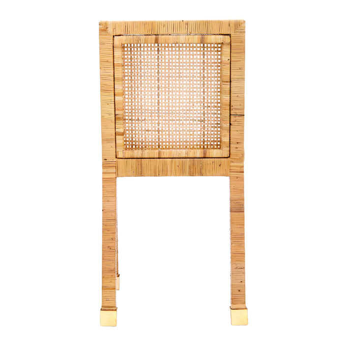 Amara Rattan Performance Fabric Dining Chair