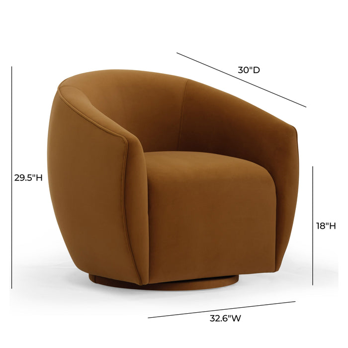 Jordan - Velvet Swivel Chair